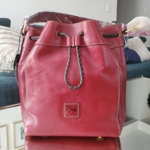 NWT Dooney & Bourke Florentine Hattie Drawstring in Bordeaux